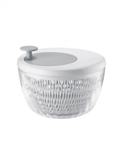Guzzini, Centrifuga insalata con coperchio Spin&Store 26 cm bianca